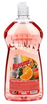 Средство для мытья посуды Минута Грейпфрут и апельсин 1л