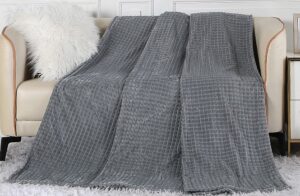 Плед CARRE 1,5сп 150*200см кубики серый