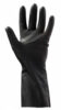Перчатки резиновые хоз Libry с хлопк напыл арт KHLBL004НВ ЧЕРНЫЕ, плотные 50гр.XL 1/240