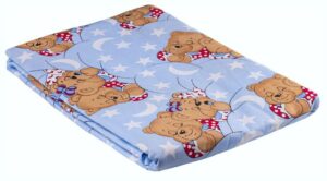 Комплект постельного белья Соня детский (наволочка-40*60), голубой, бязь 140г/м2