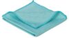 Салфетка из микрофибры для стекла 35*40 гладкая, бирюза (270г/м2)
