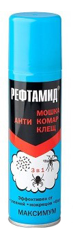 Рефтамид "Максимум" 3 в 1 от комаров, мошек, клеща 147мл 1/24