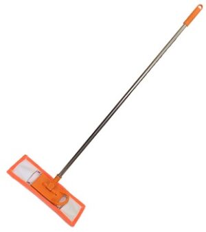 Швабра Флеттер с рычажком "Умничка" микрофибра, телескопич. ручка, метал держатель 01/20