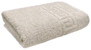 Полотенце 40*70 махровое с греческим бордюром в инд упак Туркмения (430 г/м2) Бежевый ОТ ООО