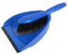 Щетка-сметка+совок с резинкой  голубой