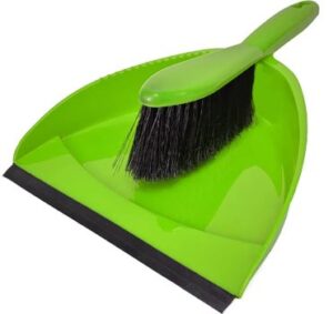 Щетка-сметка+совок с резинкой салатовый