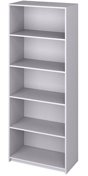 Стеллаж Бюджетный для документов открытый 716х333х1810 мм. (арт.2551) цв. 030 серый