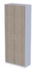 Шкаф Бюджетный 2х двер для документов закрытый 716х349х1810 (арт.2554) Дуб Сонома/серый