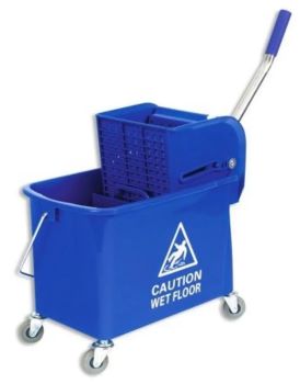 Тележка д/уборки 20л (ведро+отжим) синее