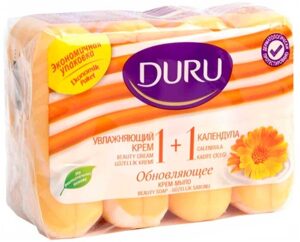 Крем-мыло DURU (Дуру) Календула+увлажняющий крем 4*80г