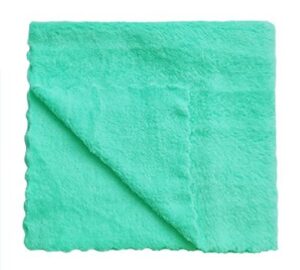 Салфетка из микрофибры 30*30, ПЛЮШ зелёный (220г/м2)