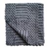 Салфетка из микрофибры 30*30, ПЛЮШ тёмно-серый (220г/м2)