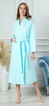 Халат вафельный женский цв.мятный р.50-52 выписывать от ИП