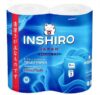 Бумага туалетная на вт INSHIRO Ultra Soft 3х сл, (1уп/4рул) в инд упак, 23 м 1/12