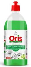 Средство для мытья посуды GRASS ORIS Зелёное яблоко 1л, пуш-пул