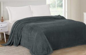 Плед VIRGINIA 180*200см тёмно-серый