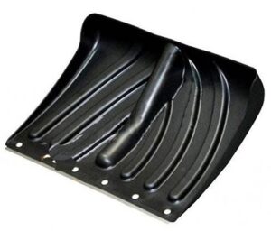 Лопата снеговая пластиковая КРЕПЫШОК 455*325 с оцинкованной накладкой без черенка