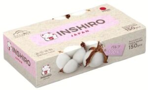 Салфетки в коробке INSHIRO Cotton 2-х слойные белые 150 шт РАЗМЕР ЛИСТА 19*19 см 1/80