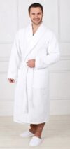 Халат махровый мужской (унисекс) цв.белый р.66-68 выписывать от ИП