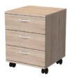 Тумба Бюджетная выкатная 398х406х521 3 ящика (арт.2556-P) Дуб Сонома
