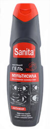 Средство для чистки плит Sanita Антижир Мультисила гель 500мл