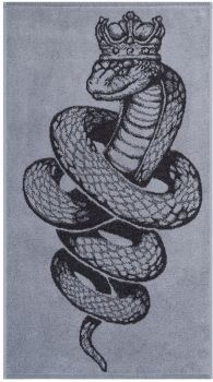 50*90 ПЛ-2602-06411 цв.10000 Полотенце махровое SILVER SERPENT 360 г/м НОВЫЙ ГОД ОТ ИП