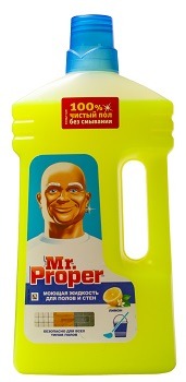 Моющее средство для полов и стен Mr.Proper (Мистер Пропер) Лимон 1 л