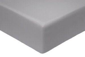 Простыня Моноспейс 1,5 спальная сатин тёмно-серая