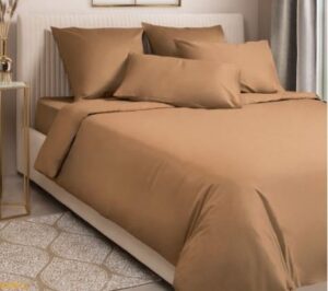 Пододеяльник Моноспейс 2спальный, сатин, цвет мокко