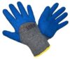 Перчатки 10 класс с покрытием из вспененного латекса, цвет синий