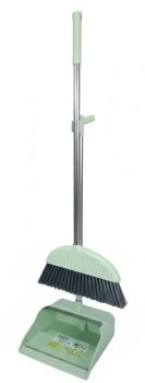 Набор щетка+совок с длинной металлической ручкой (Ленивка)