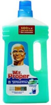 Моющее средство для полов и стен Mr.Proper (Мистер Пропер) "Горный ручей и прохлада" 1л