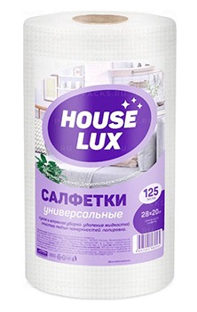 Салфетки (полотенца) универсальные House Lux 28*20 см, (рулон-125шт)