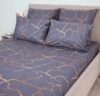 Простыня Евро 220*240, ткань бязь (120 г/м2) цвет серый кракле