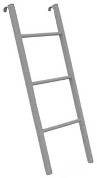 Лестница металлическая приставная 25*140 серая