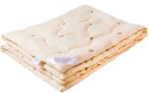 Одеяло Караван Классическое 140*205, наполнитель верблюжья шерсть (300г/м2), чехол тик