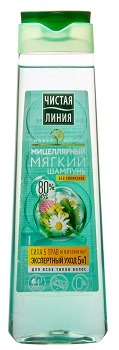 Шампунь Чистая линия Экспертный уход "Сила 5 трав" 400мл мицеллярный