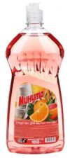 Средство для мытья посуды Минута Грейпфрут и апельсин 1л