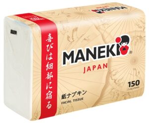Maneki Kabi салфетки 2-х слойные 150 штук