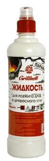 Жидкость для розжига дров и древесного угля ПАРАФИН, бутылка 0,5 л