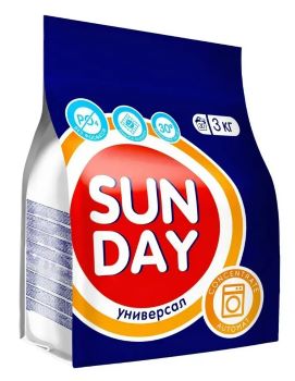 Порошок стиральный SUNDAY Автомат универсальный 3 кг