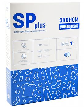 Порошок стиральный SP plus Эконом универсал  400г