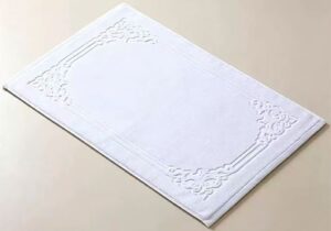 Полотенце-коврик махровое Отель Люкс 50*80, белое (800г/м2)