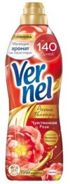 Кондиционер для белья Vernel (Вернель) Чувственная роза, концентрат 870 мл
