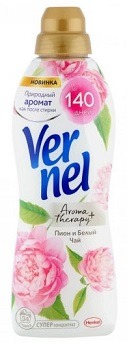 Кондиционер для белья Vernel (Вернель) АРОМА Пион и белый чай, концентрат 870 мл