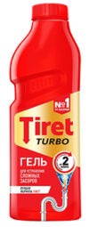Tiret (Тирет) TURBO гель для прочистки труб 1000мл