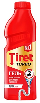Tiret (Тирет) TURBO гель для прочистки труб 1000мл