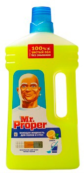 Моющее средство для полов и стен Mr.Proper (Мистер Пропер) Лимон 1 л